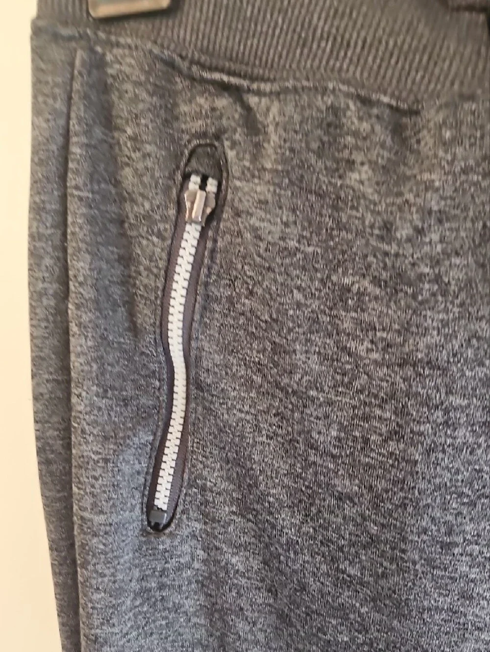 Hurley Kids L 12/13 Charcoal Gray Jogger Sweatpants with Zip Pockets